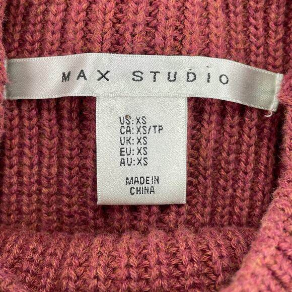 Max‎ Studio Red Sleeveless Knit Sweater Women's Size XS - Picture 3 of 9